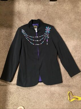 Bob Mackie Wearable Art Embroidered Jacket